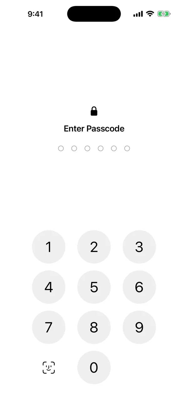 The Blank lock screen